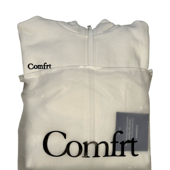 Comfrt *NEW* Cloud Zip Hoodie White Unisex Sizing - Picture 5 of 5